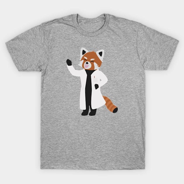 Mad Scientist Red Panda 変わり者 Hououin Kyouma - Okabe Steins Gate T-Shirt by iamapanda